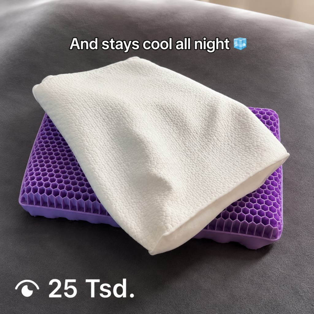 SoleFix™ Ergonomic Cooling Pillow