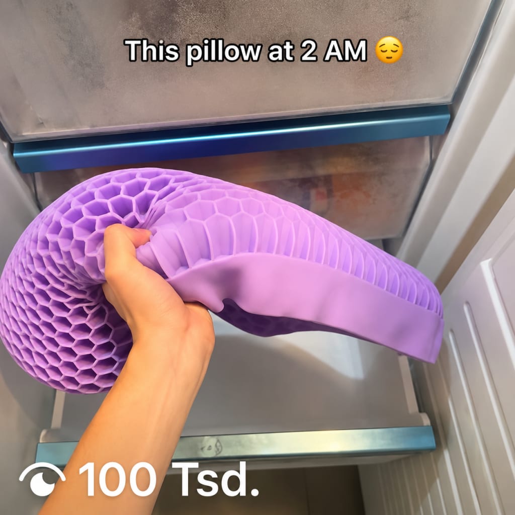 SoleFix™ Ergonomic Cooling Pillow